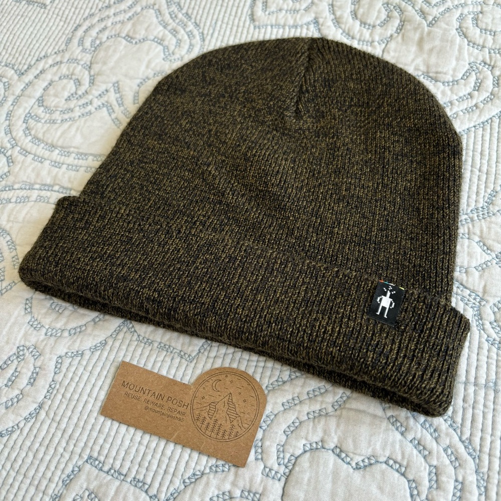 Smartwool | Unisex Cozy Cabin Hat Winter Moss OS Beanie Merino Wool - Picture 3 of 7